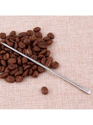 1入組不銹鋼咖啡藝術筆、咖啡花工具、卡布奇諾拿鐵鏟針,適用於家庭廚房咖啡廳