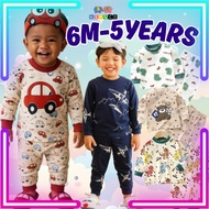 Kids Pyjamas Set Children Sleepwear Baju Tidur Kanak Kids Cloth Baby Nightwear Clothes Pajamas Bayi