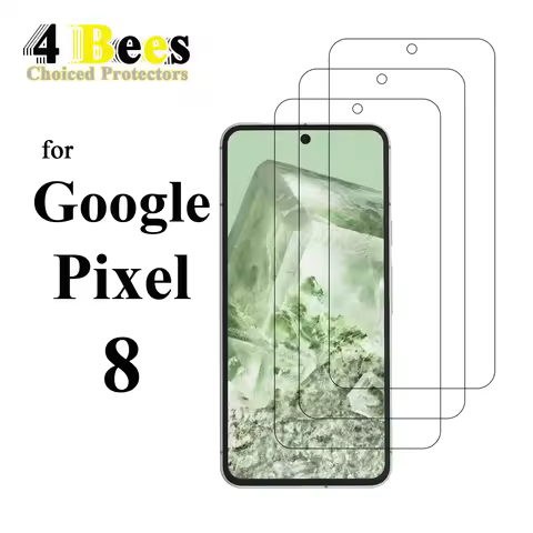 1-4 Pcs Tempered Glass For Google Pixel 8 Screen Protector Protective Mica Cryatal Anti Scratch Case