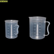 SEVENON Measuring Cup Chemistry Laboratory 250/500/1000/ml Transparent Reusable Durable Measuring Cylinder
