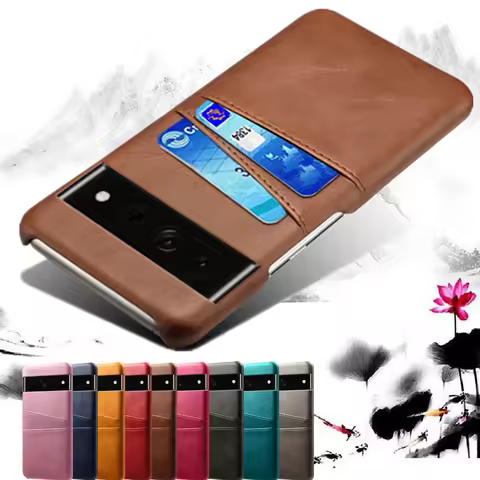 For Google Pixel 7 Pro 6 6pro 4A 5G 5A Case Luxury PU Leather Card Slots Cover For Google Pixel 7 7p
