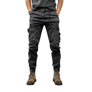 Celana joger pria resleting pinggir keren