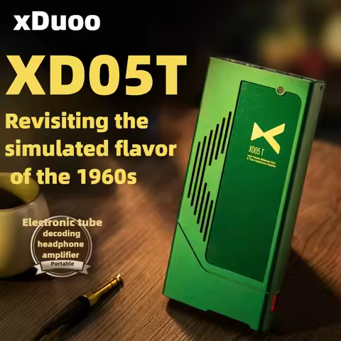 xDuoo XD05T HiFi Portable Decoder XD05 T Dual Tube AMPs Dual ES9039Q2M Chip USB DAC Headphone Amplif