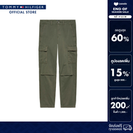 Tommy Hilfiger กางเกงขายาว ผู้ชาย รุ่น DM0DM20293 M12 - สีเขียว