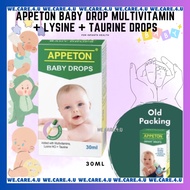 APPETON BABY DROP MULTIVITAMIN + LYSINE + TAURINE DROPS 30ML