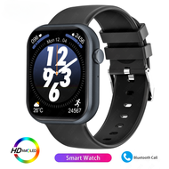 นาฬิกาสุขภาพ 1.85 Inch Full Touch Screen Smart Watch for Men Dial Calling Sports Bracelet HR Blood Men Smartwatch