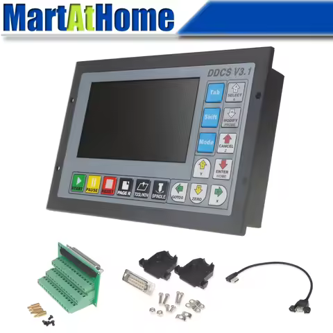 3/4 Axis 500Khz CNC Motion Controller DDCS V3.1 Offline Operate support G code with 4GB USB Flash Di
