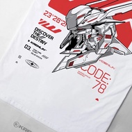 Mecha - Themed 'CODE:78' White T - Shirt