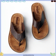 ZEGER Men's Leathe r Flip-flops - TM 403