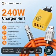240W USB C PD Fast Charging Silicone Charger Cable for Android iphone