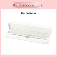 Dobi H15 Luxury White PU Leather Jewelry Box Necklace Box