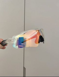 七色Oakley 9208 Radar Ev Path 歐克利 OO9208騎行眼鏡 透明框炫彩變色紅鏡片 全天候型變色太陽眼鏡