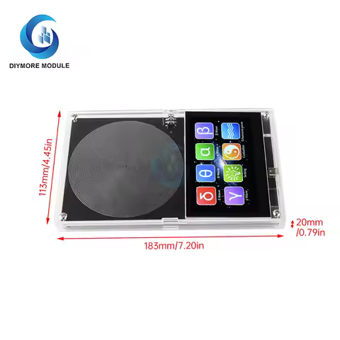 DC 5V Schumann Wave Generator 0.01-99999Hz Adjustable Frequency With Touch Screen And Casing