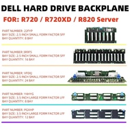 DELL R720 R720XD R820 SERVER 2.5" 3.5'' 8  12  16 24 -Bay Hard Drive Backplane Card 22FYP 3R9F5 VF0X
