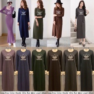 Casual Muslimah Long Sleeve Long Dress cotton Jubah Cotton Long Sleeve Maxi Dress Cotton Borong Murah