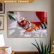 Wall paintings,Tiger Poster, Bedroom Wall Decor, Dopamine Decor, Maximalist Wall Art, Red Wall Art, 