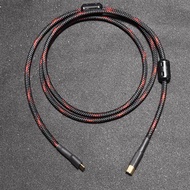 HiFi Sliver ชุบ USB C ถึง B สาย USB Type C ถึง B Audio Data Cable 5N DAC Otg โทรศัพท์มือถือ Thunderbolt DAC Cable