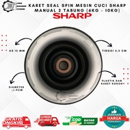 KARET SEAL SPIN MESIN CUCI SHARP MANUAL 2 TABUNG (6KG - 10KG) | AS 12