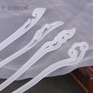 YADORNOS Chinese Clothes Hairpin White Chinese Hairpin
