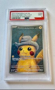 收PSA9梵高比卡超Pokemon Pikachu with Grey Felt Hat Card