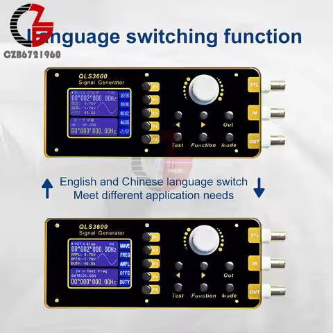 2.4-inch TFT Display Arbitrary Wave FM Tester DC 5V DDS Function Signal Generator/Signal Source/Freq