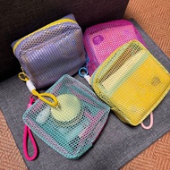 Camera bag, mini coin purse, large-capacity mesh makeup bag, dopamine mesh women's lipstick bag, col