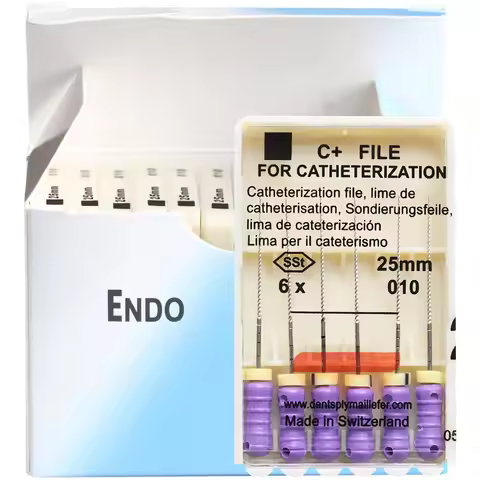 10 Packs Dental C+ FILE For Catheterization 21/25/31mm SSt Endo Root Canal C Files Hand Use Endodont