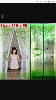 tirai magnet baychuan @ gorden jendela minimalis blackout karakter rel gorden pintu kamar gordeng ka