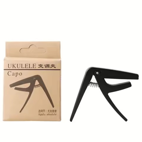 Professional Ukulele Capo Lightweight Durable Adjustable Spring Clip For Soprano Concert Tenor Barit
