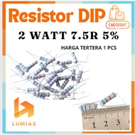 R resistor 2w 2Watt 7.5R 7.5 Ohm 7.5R 7.5ohm 2 watt tolerance 5% 7.5R