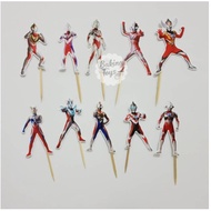 Ultraman Cupcake Topper Birthday Cupcake Topper Birthday Cupcake Decoration/
