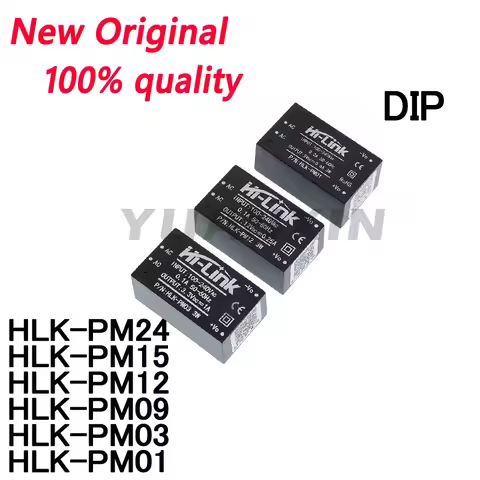 1/pcs New HLK-PM09 HLK-PM03 HLK-PM24 HLK-PM12 HLK-PM15 HLK-PM01 AC-DC isolation switch power module