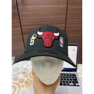 NE Trucker Topi Jepun 6X Champions Chicago bulls Black Baseball Cap Snapback Adjustable