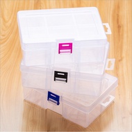 [in stock] Full Plastic Industry Large6Grid Box Transparent Plastic Box Plastic Storage Box Finishin