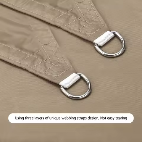 Waterproof Sun Shade Sails Canopy Awning Shelter, UV Blockage Backyard Patio Garden Carport(13'x19.5