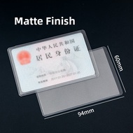 Thickened Frosted Anti-magnetic Waterproof PVC ID Card Holder Bank Card Holder IC Card Holder Lunch 