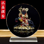 Gongming presents portrait God Wealth deity statue of Taoist deity. They form a family bond on the t