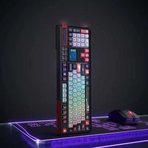 SKYLOONG GK104 Pro Full-Size 3-Mode Wireless Mechanical Keyboard with 3.0 Screen 3 Knobs Hot-Swappab