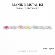 [5 GRAM] Yummy Candy Filled Crystal Beads Candy Milk Filled Crystal Beads/ Lollipop Crystal Beads/