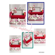 gubahan frame mas kahwin c/w bekas rantai tangan(pink)