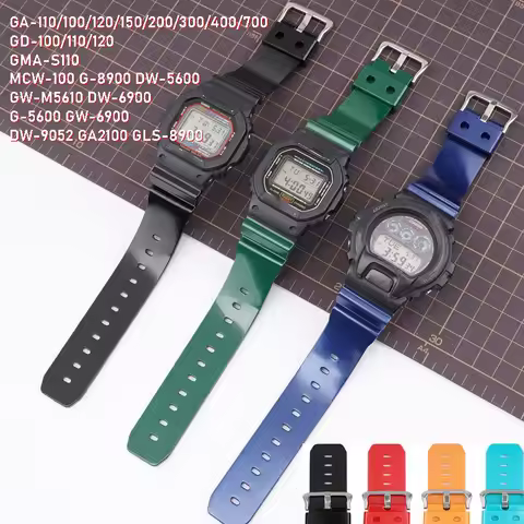 Pearlescent color Watch Strap for Casio DW-5600/5000,GW-M5610/G-5600,GW-B5600,GLX-5600, DW-6900,GA-2