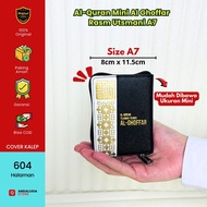 Ghoffar A7 Rest - Al Quran Small Al Ghoffar Tilawah Tajwid 15 Lines Zipper Pocket A7