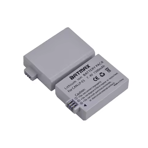 Batmax 1500mAh LP-E5 LPE5 LP E5 Battery for Canon EOS Rebel XS, Rebel T1i, Rebel XSi, 1000D, 500D,45