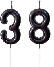 2.36" 38th 83th Number Candles Birthday Gifts for Women Men Birthday Decorations Birthday Candles Nu