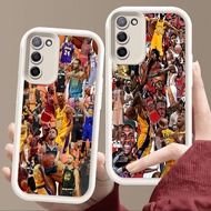 Case for Samsung J6 A31 A02 A02S M02S A03 Core A03S F02S A51 A71 M02 J4 Plus Soft White E23 Basketba