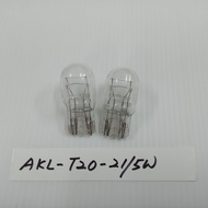 (2PCS AKL-T20-21/5W) (DC12V) (21W/5W) 2LEG (DOUBLE FILAMENT) CAR TAIL LAMP LIGHT BRAKE BULB
