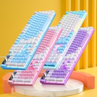 FIREWOLF K30 K4 Gaming Wired Keyboard Color Matching Luminous Manipulator Feel Desktop Computer