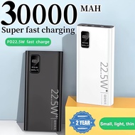 New PD 22.5W Fast charging power bank 30000mAh original With LED display screen and 2 USB Portable Charger For Phone
