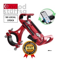 [SG FREE 🚚] Bicycle alloy mobile phone holder 360°rotating navigation support electric bicycle non-slip mobile phone