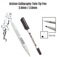 CALLIGRAPHY PEN 2 in 1/ARISTON PEN TULISAN KHAT /JAWI PEN/ 2.0mm / 3.0mm